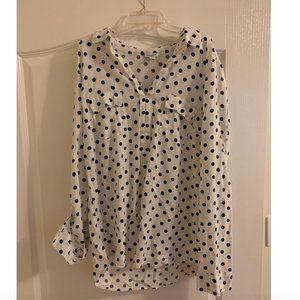 Splendid polkadot popover top, Size L